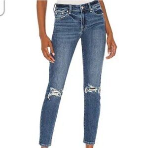 Pistola Audrey Mid-Rise Distressed Skinny Ankle Jean Size 28 Designer Trendy